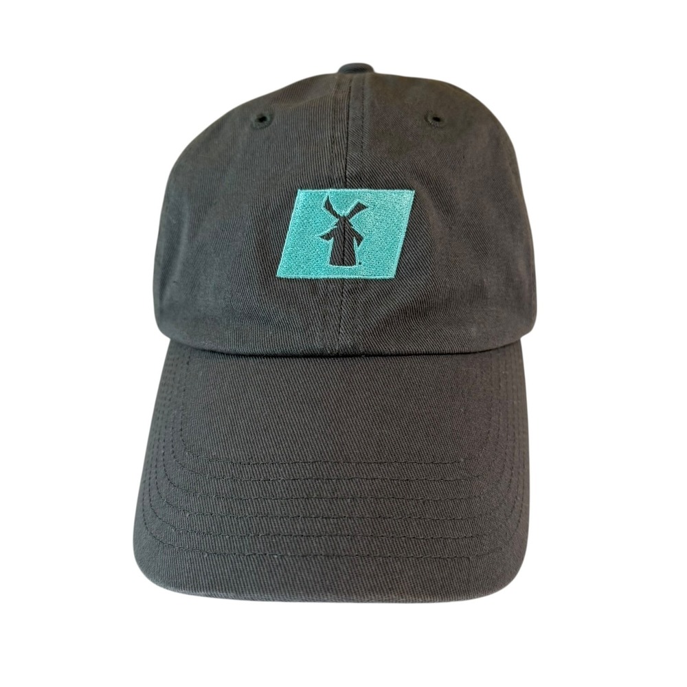 Dutch Bros Baseball Cap Adjustable OS Embroidered Logo Gray Blue Hat